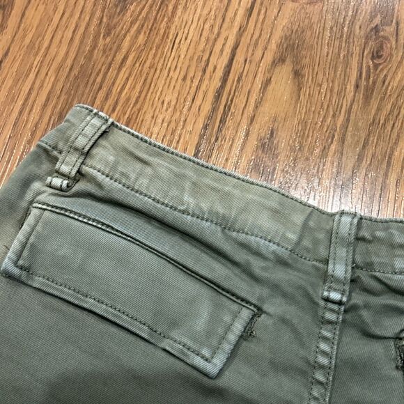 Driftwood Connie Shorts Womens 26 Green Floral Embroidered Pockets - Picture 8 of 12